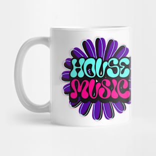 HOUSE MUSIC  - Y2K Flower (dark purple/blue) Mug